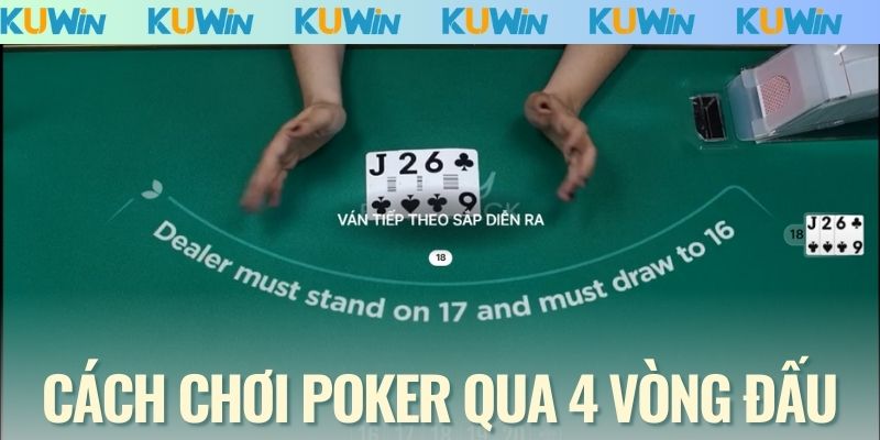 Cách chơi Poker qua 4 vòng đấu